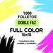 1000 Volantes Folletos 10x15 Full Color Frente Y Dorso 0