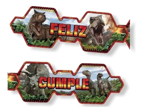 Cotillón Jurassic World 10 Niños,vaso, Plato,mantel,piñata 2