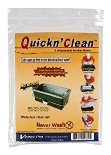 Wooster 221011 R472 Quickn Clean Wideboy Bucket Liner (Pack of 5) 0