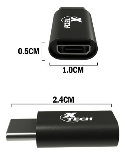 Xtech Adaptador XTC-526 Micro USB a USB Tipo C CSS 3