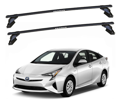 Eqmax Roof Bars Aco Steel Toyota Prius 2016-2018 Black 0