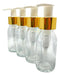 Distriplast Amber / Clear Glass Bottle 60cc with Creamer Valve X5 3