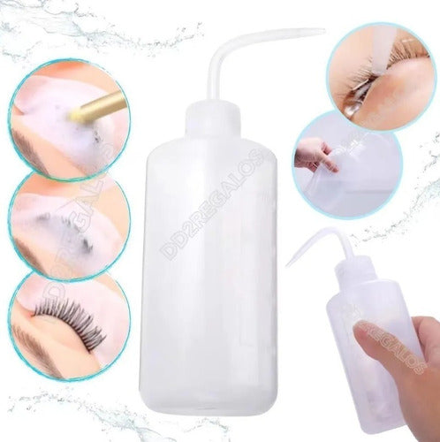 Fashion 500ml Long Tube Eyelash Cleanser Extension Bottle 2