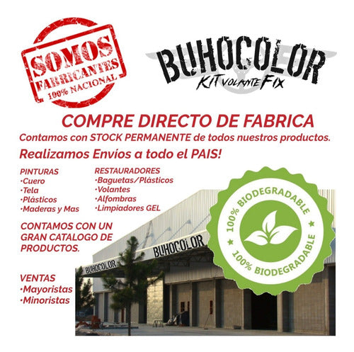 Buhocolor Pintura Para Cuero / Tela / Madera 35ml Bordo 1