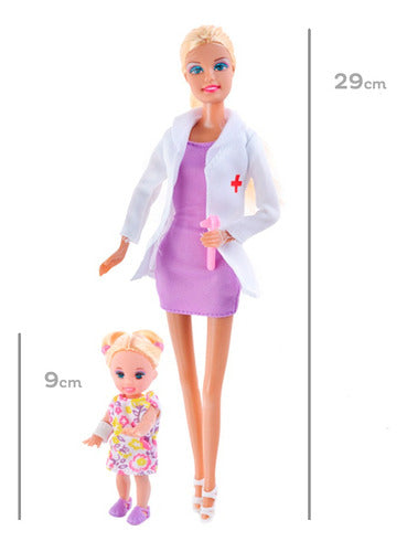 DEFA Doctor Doll and Patient Lilac Clothing Fenix (30025) 1