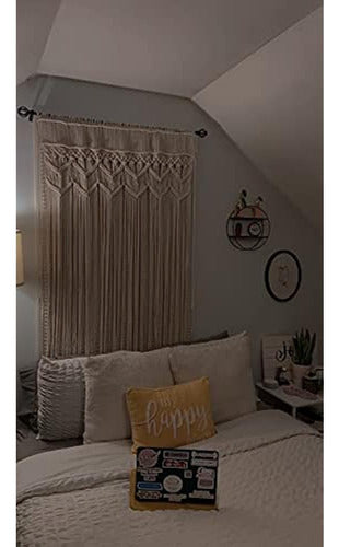 Cortina De Macramé De Hysunland Para Cortinas De Puerta Divi 3