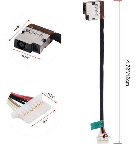 Sunmall DC Jack Connector for HP 15-AC 15-AC163NR 5