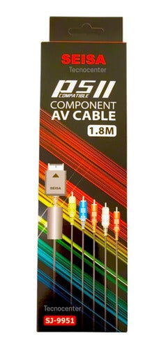 Seisa Component Video Cable for PS2 PS3 2