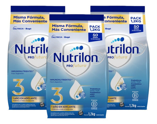 Nutrilon Profutura 3 Combo X3 Milk Formula Pouch 1.2 Kg 0