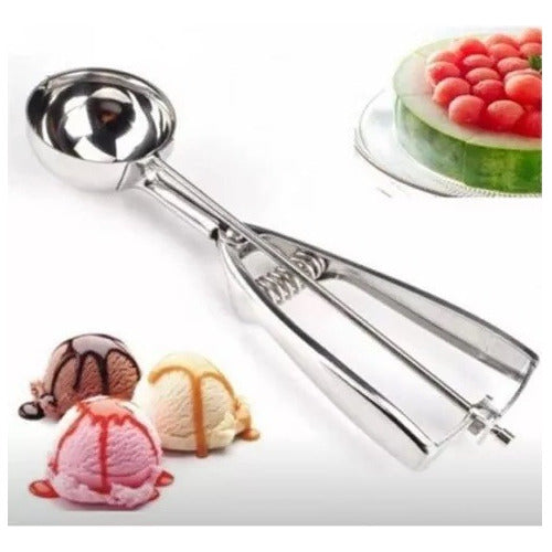 Generic Ice Cream Scoop Bocha Bochera Stainless Steel 6 Cm X2 Unid 1