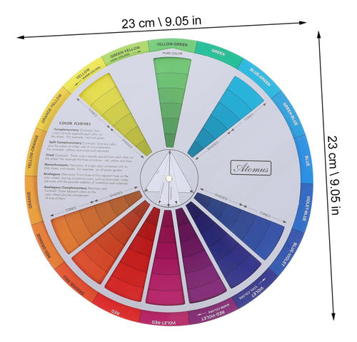 Stobok Color Wheel Chart - Gradient Color Wheel for Painting Decks, 2 Units, Various Colors 1