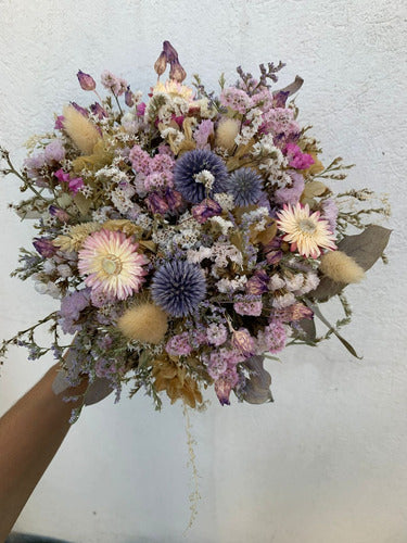 Dried and Preserved Flower Bouquet + Boutonniere 4