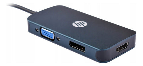 Adaptador Conversor Usb Tipo C A Hdmi Vga Dp Hp Dhc-ct200 Ax 2