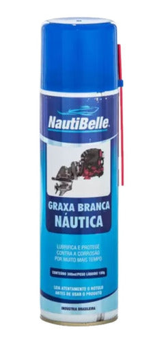 Graxa Branca Náutica Spray Nautibelle 300 Ml Barco Lancha 0