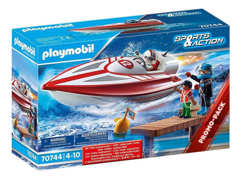 Lancha Con Motor Submarino Playmobil Ploppy 270744 0