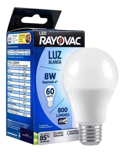 Rayovac LED 8W Cold Light Lamp - Set of 6 Units 0