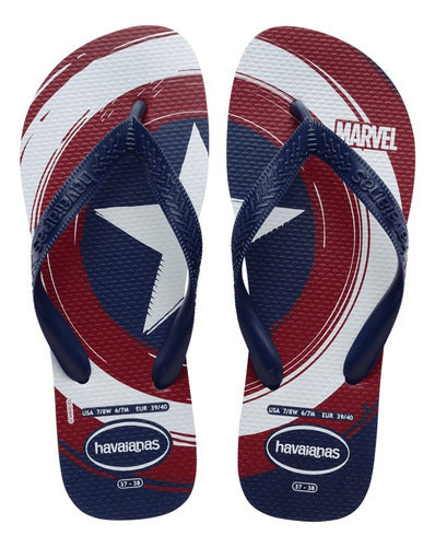 Havaianas Men's Top Marvel Logomania Dark Blue 0