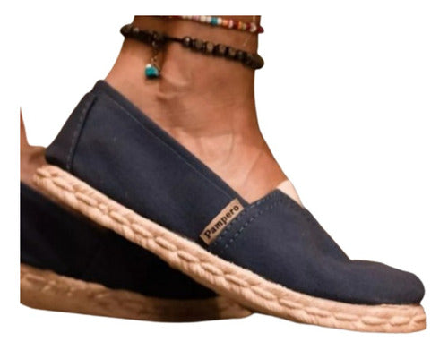 Pampero Reinforced Espadrille with Rubber Sole Simil Jute 36 to 45 0