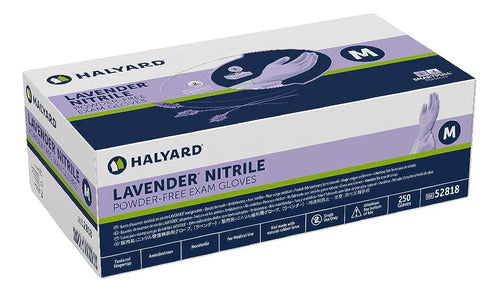 Halyard Lavender Nitrile Exam Gloves, Powder-Free, Non-Sterile 1