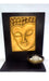 Buddha Ceramic and Wood Frame with Hanging or Standing Candle Holder 2