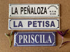 Cartel Chapa Enlozada Tranquera Con Logo 8x30 Cm Campo 4