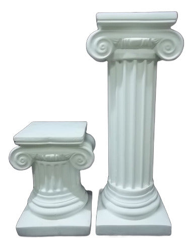 Columnas De Yeso 80 Cm.,  Jónica, Decoración De Interiores 1