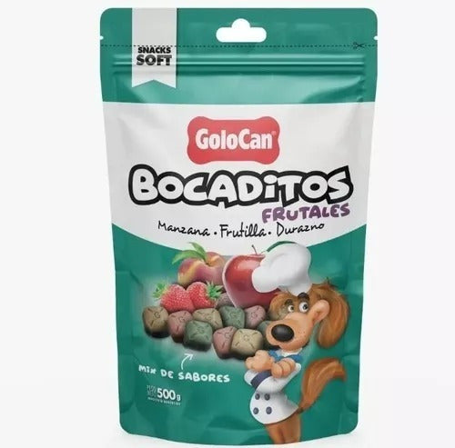 Golocan Fine Treats Fruity Snacks for Dogs 500g 0