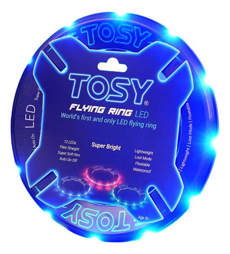 Tosy Frisbee Anillo Volador con Luces LED Azul Nuevo Vdgmrs 0