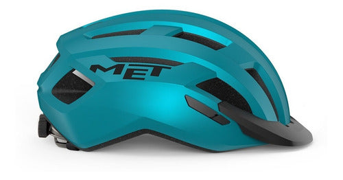 MET Allroad Helmet with Visor and Rear Light - MTB Road Cycling 13