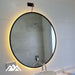 Round Mirror with PVC Frame and LED Light - 70cm 9