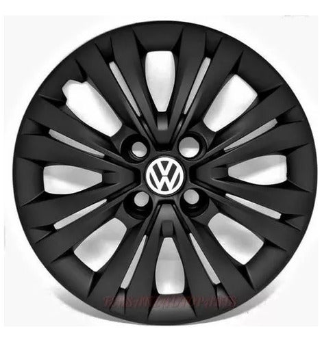 Retov Black Wheel Cup 14 for VW Gol Trend/Voyage Years 16, 17, 18 0