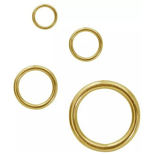 Argola Metal Para Sutiã 100 Unidades Dourado E301 12mm 0