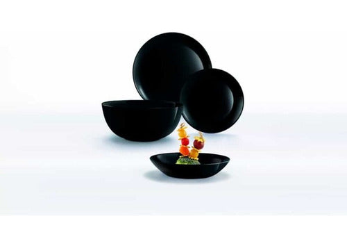 Luminarc Set Vajilla 19pzas Diwali Noir 1