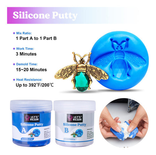 Let's Resin Silicone Putty 454g 1