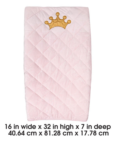 Boppy Pink Royal Princess Changing Pad Cover 4