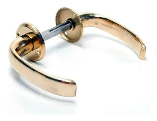 Fondere Sanatorio Double Balancer Handle in Polished Bronze 1