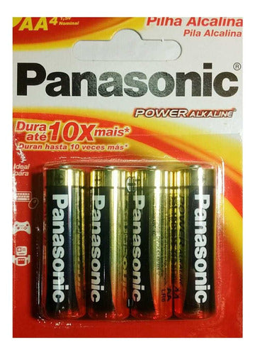 Panasonic AA Alkaline Battery Pack (4) 0