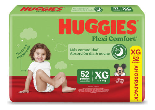 Huggies Flexi Comfort Extra Large Diapers 52 Count 0