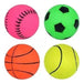 Set of 4 Premium Solid Rubber Bouncing Balls for Pets 0