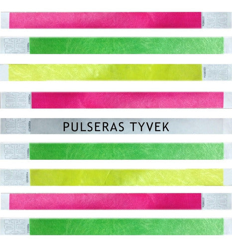 Pulseras Tyvek Numbered Smooth Promotion Events VIP x 100 0