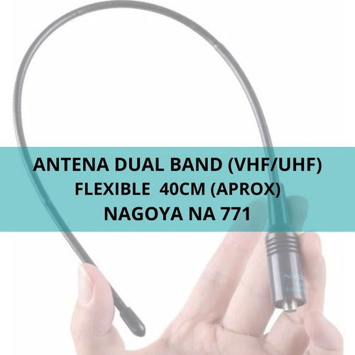 Nagoya NA-771 VHF-UHF Flexible 40 cm Handy Antenna 1