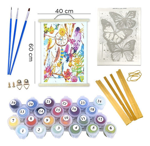 Art Painting by Number Kit - Artistic Drawing Set with Frame 10