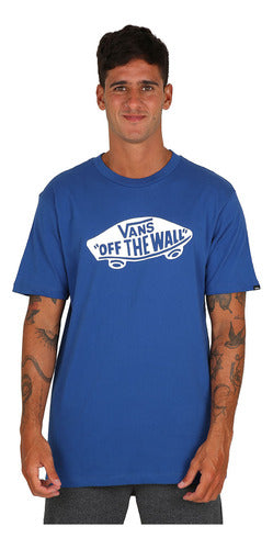 Vans Remera Hombre Style 76 Ss Manga Corta Azul 0