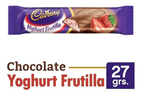 Cadbury Yoghurt Frutilla X 27 G X 12 U - Lollipop 0