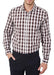 Bensimon Men's Slim Fit Long Sleeve Cotton Shirt in Brown 0