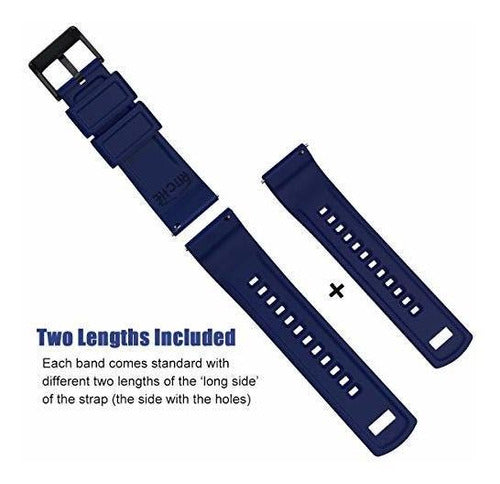 Ritche Silicone Watch Band 20mm Rubber Watch Bands For Men Women 3