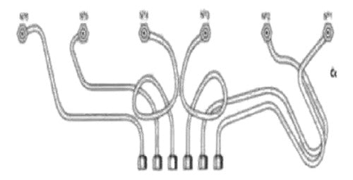 Bedford Diesel Injection Pipes for Bedford 60/64 6 Cylinders 0