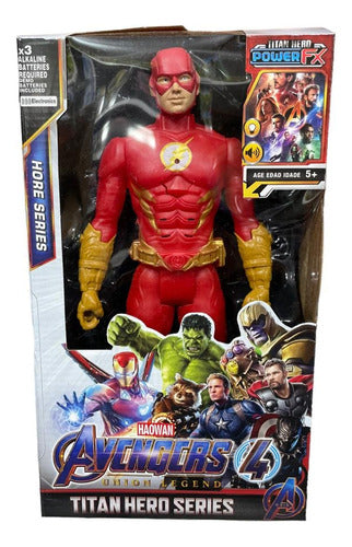 Generic Avengers Flash Light Sound 30cm Articulated Figure 0