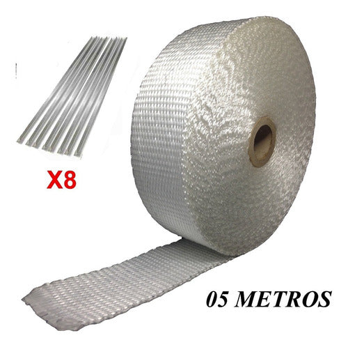 Fita Térmica Termotape Branca 05 Metros + 08 Zip Tie 1