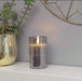 LED Flickering Candle with Glass Stand 5